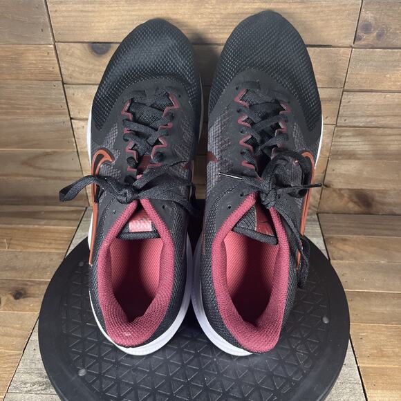 Nike Womens Size 12 WIDE Downshifter 11 Running Black Lace Up Athletic Shoes - Picture 5 of 10